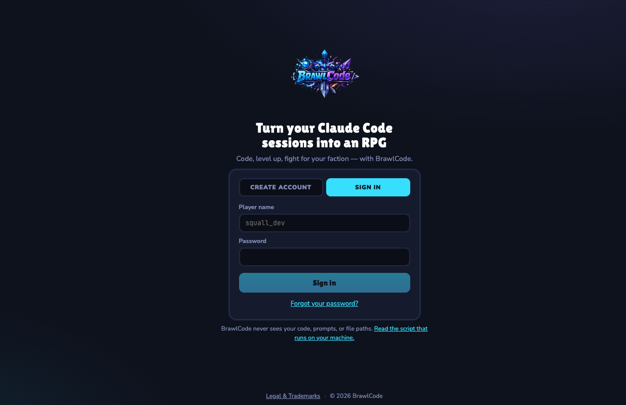 Sign in on app.brawlcode.com and claim your hero